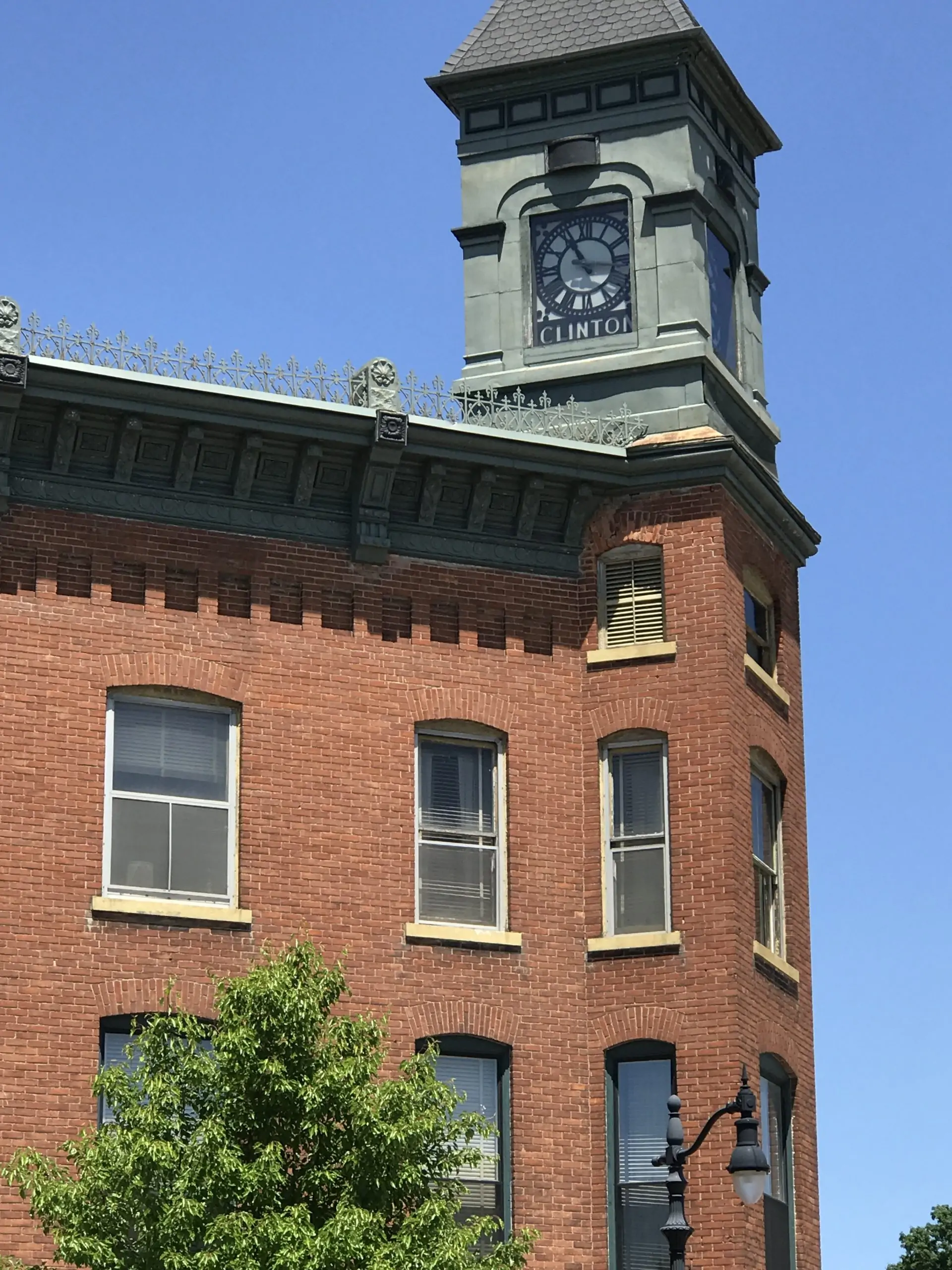 exterior clock tower