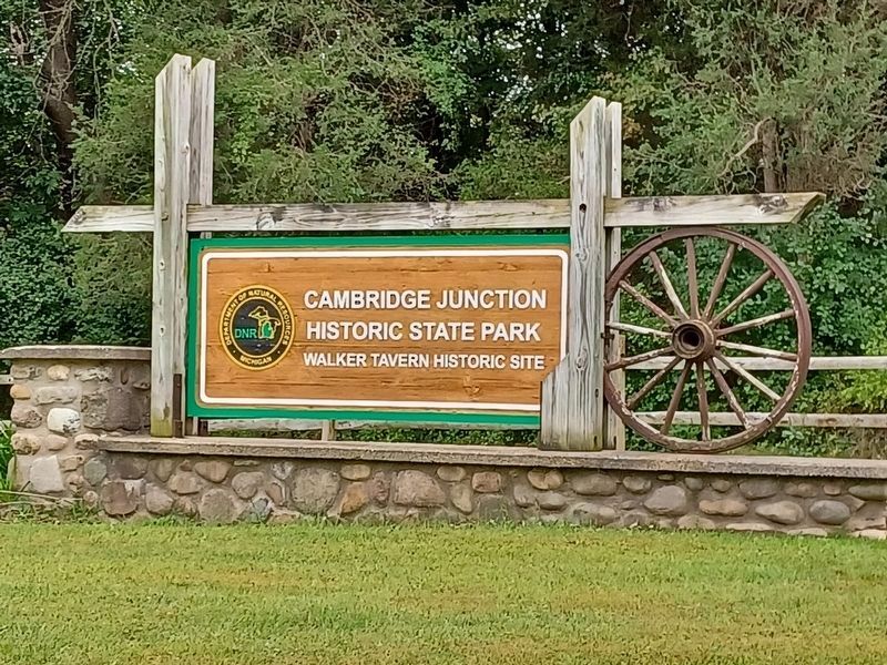 Cambridge Junction Historic State Park Sign