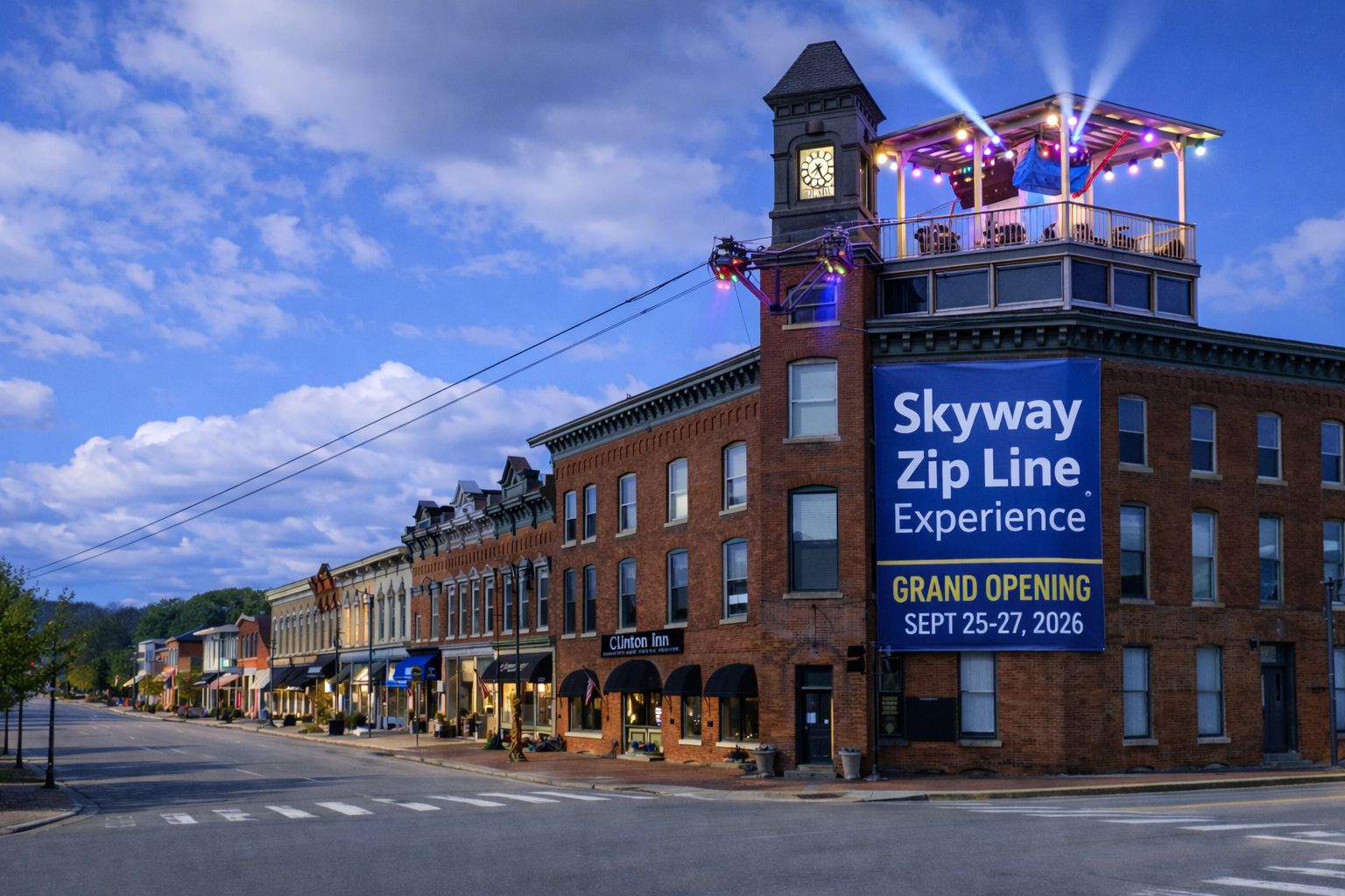 Clinton Inn Skyway Zip Line Experience – The Clinton Inn | Wedding ...
